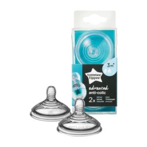 TOMMEE TIPPEE TTP42112852 Smoczki do butelki 3m+ antykolkowy 2 szt