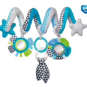 CANPOL 68/063 Interaktywna spirala do łóżeczka/wózka ZIGZAG niebieska