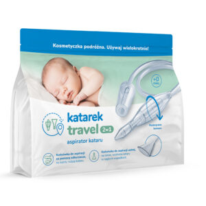 KATAREK TRAVEL 2w1 Aspirator kataru - zestaw na katar do odkurzacza i aspiracji ustnej