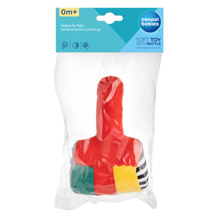 CANPOL 2/891 Miękka zabawka z grzechotką Młotek - obrazek 2