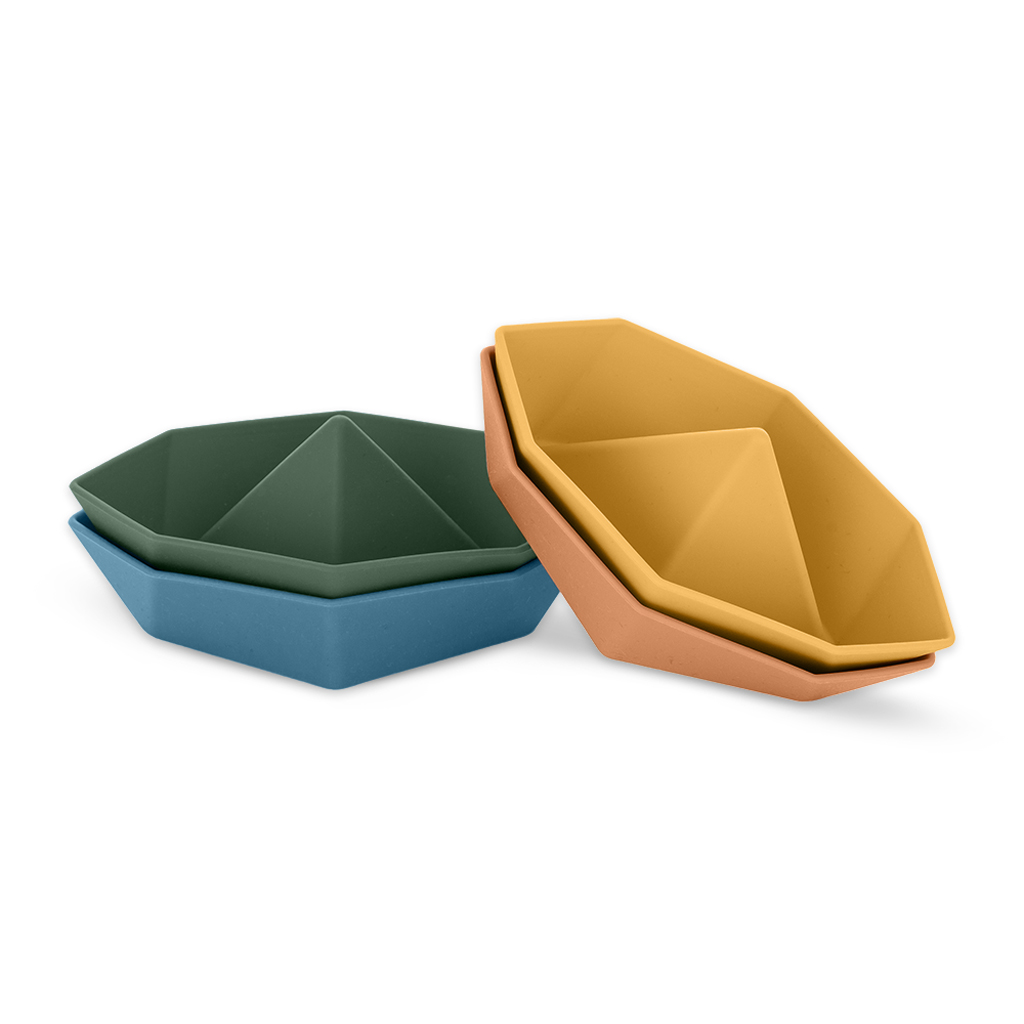 PETITE&MARS 604999 Silikonowe zabawki kąpielowe Ships 4 szt. 6m+ - obrazek 5