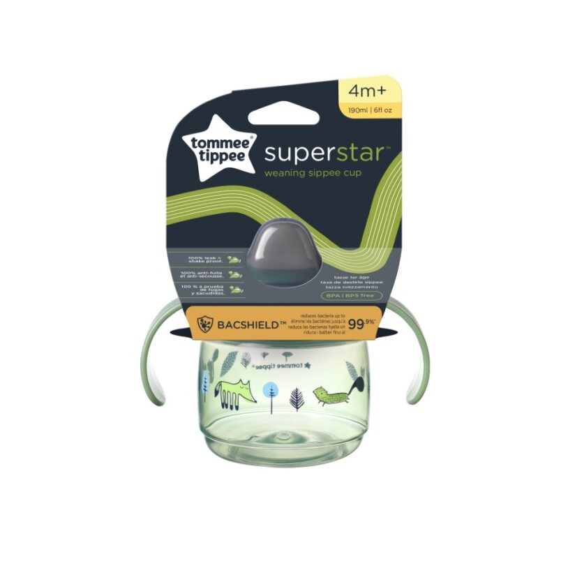 TOMMEE TIPPEE TTP447826 Kubek treningowy Superstar 190ml zielony - obrazek 4