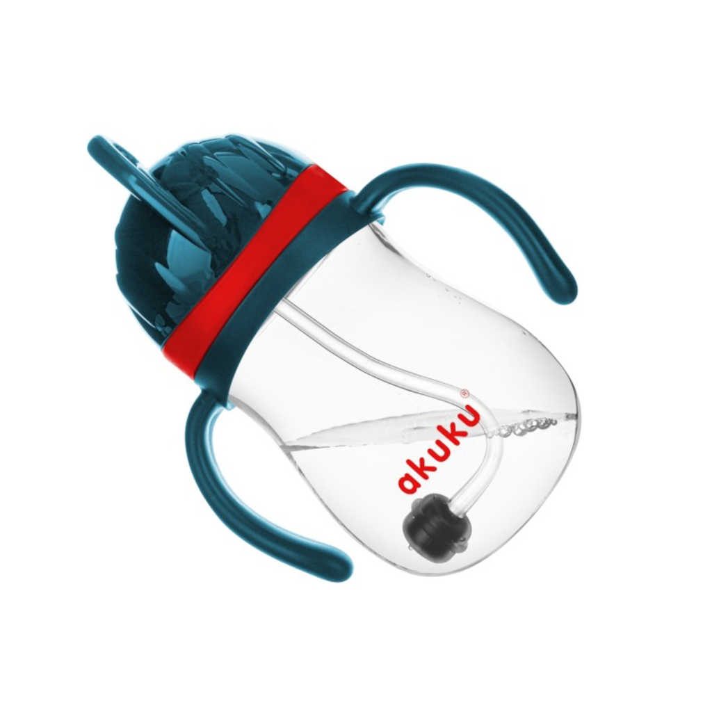 AKUKU A0164 Bidon ze słomką z odważnikiem blue/red - obrazek 3