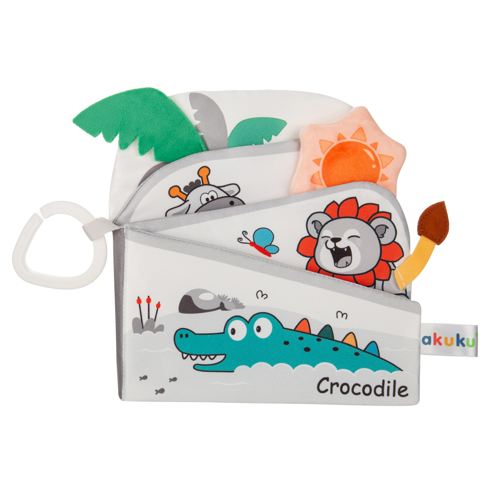 AKUKU A0704 Książeczka sensoryczna ZOO