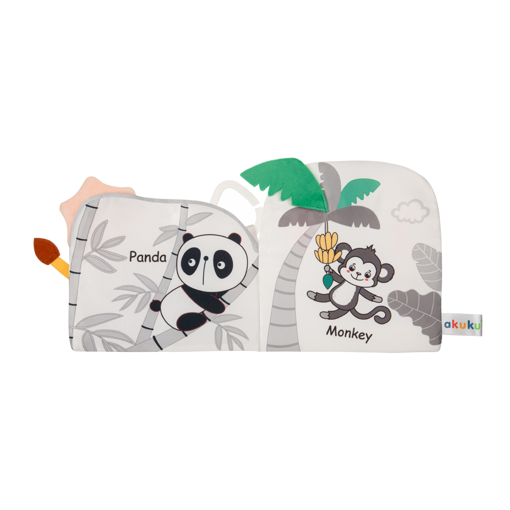 AKUKU A0704 Książeczka sensoryczna ZOO - obrazek 3