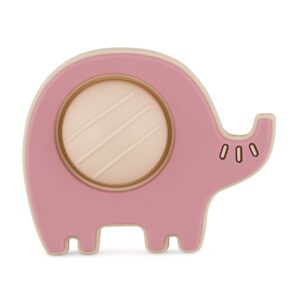 PETITE&MARS 608820 Silikonowa zabawka pop-up Elephant Edwin Dusty Rose 6 m+