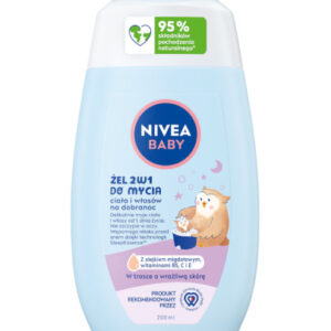 NIVEA BABY 80546 Żel 2w1 do mycia ciała i włosów na dobranoc 200 ml