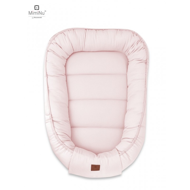 KIECZMERSKI Kokon niemowlęcy 55x75 cm MIMINU SOFT pudrowy róż