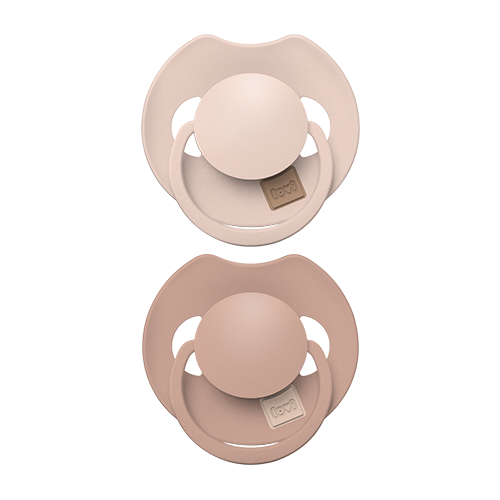 LOVI 34/406 Smoczek silikonowy dynamiczny Prime 6-18m 2 szt Nude/Blush