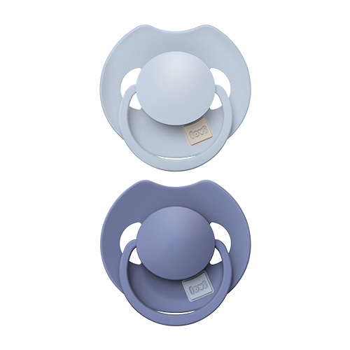 LOVI 34/419 Smoczek silikonowy dynamiczny Prime 18m+ 2szt Baby Blue/Blue