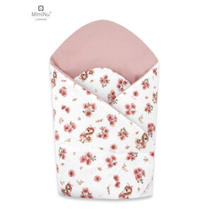 KIECZMERSKI Rożek usztywniony 75x75 cm MIMINU DESIGN Kaczuszki róż bawełna 100%