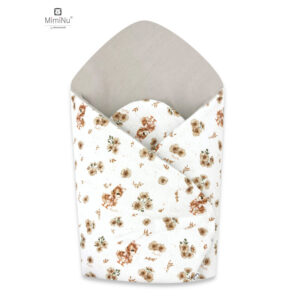 KIECZMERSKI Rożek usztywniony 75x75 cm MIMINU DESIGN Kaczuszki beż bawełna 100%