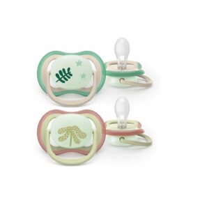 AVENT SCF376/31 Smoczek Ultra Air Night 6-18m oliwka / liście