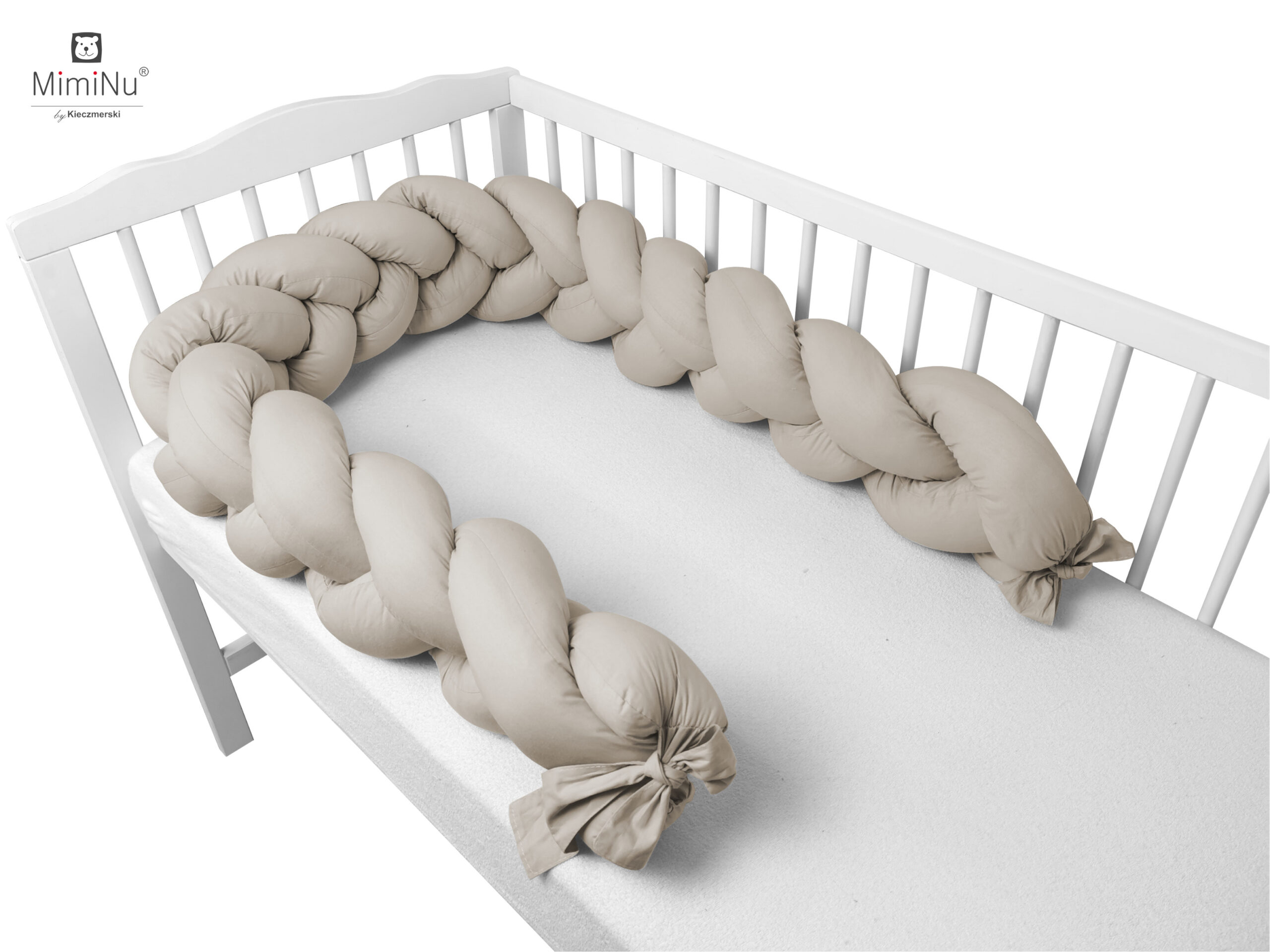 KIECZMERSKI Ochraniacz - warkocz bawełna 100% dł.240 cm beż