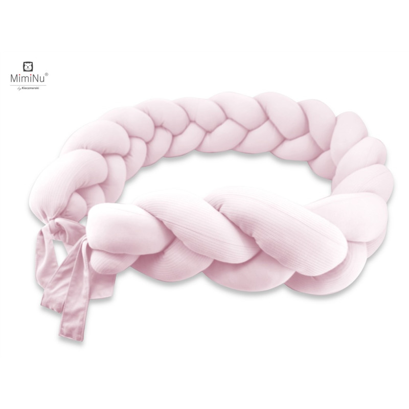 KIECZMERSKI Ochraniacz - warkocz MIMINU SOFT 220-240cm pudrowy róż