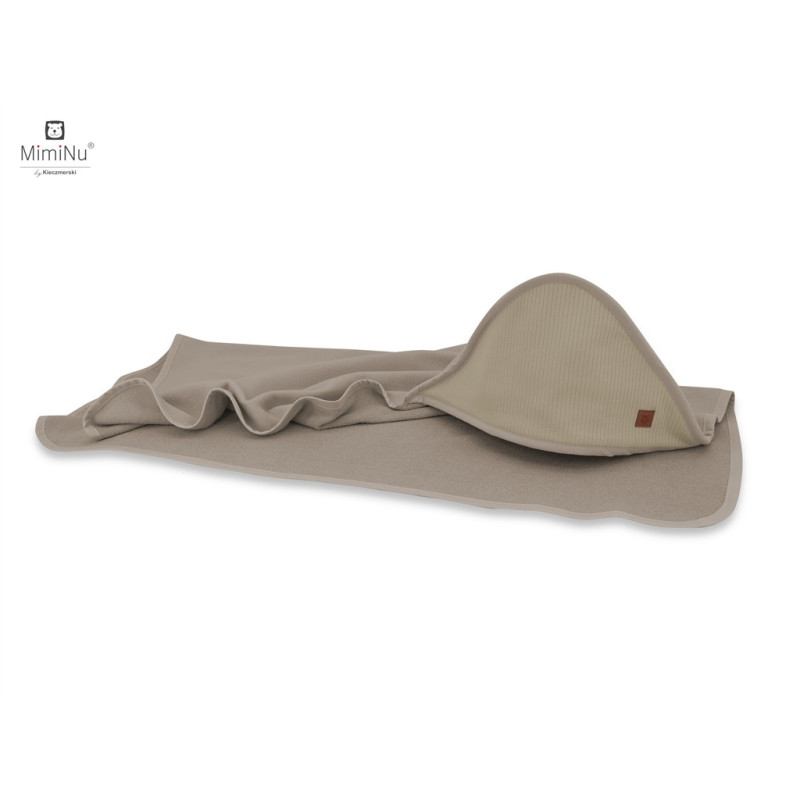 KIECZMERSKI Okrycie kąpielowe 100x100 BAMBUS + INTERLOCK mokka+mokka