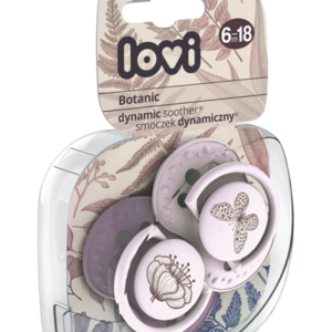 LOVI 22/871 Smoczek silikonowy dynamiczny 6-18 m 2szt Botanic Girl