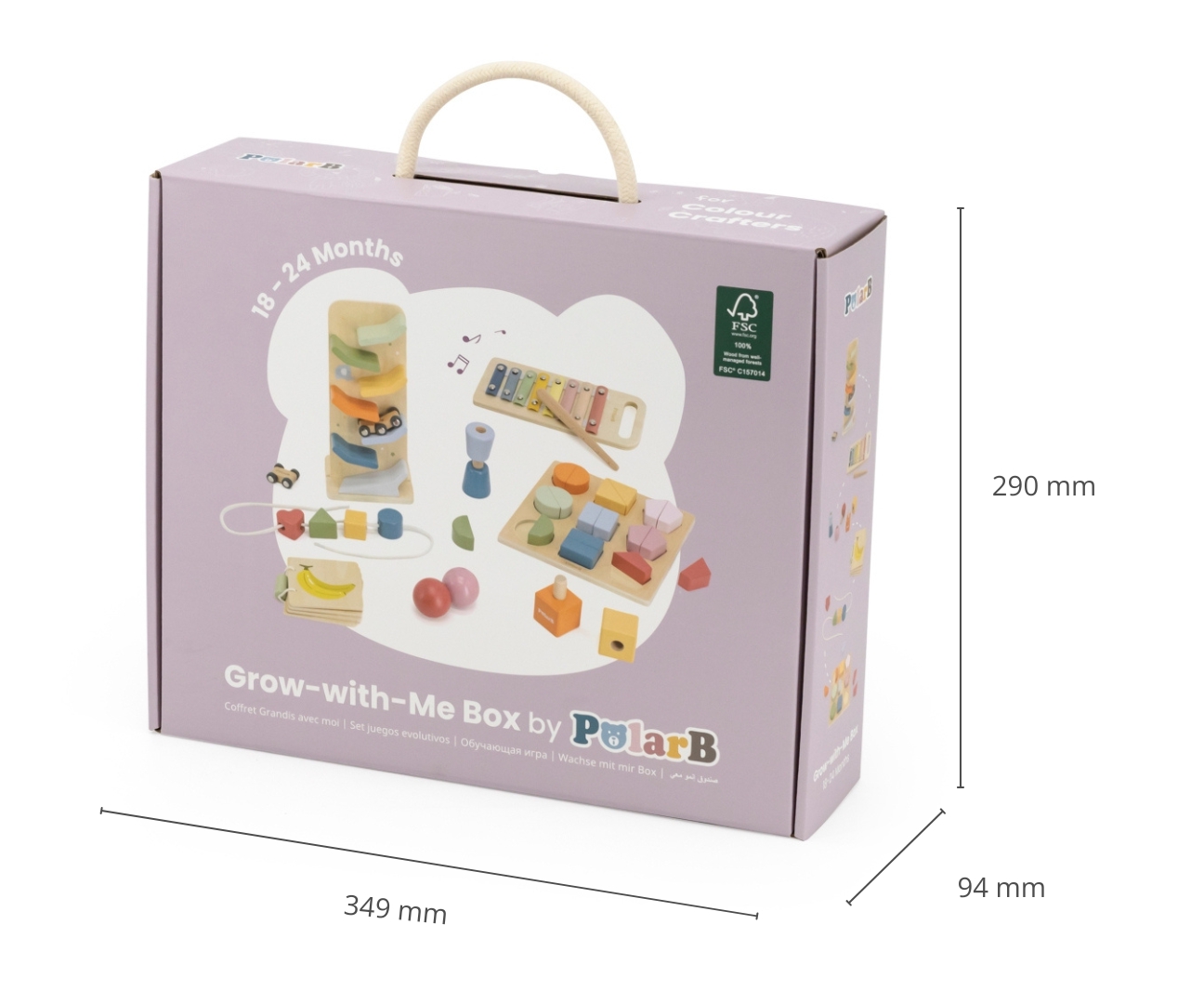 VIGA 44264 Zestaw zabawek Pudełko Box 18-24m - obrazek 3