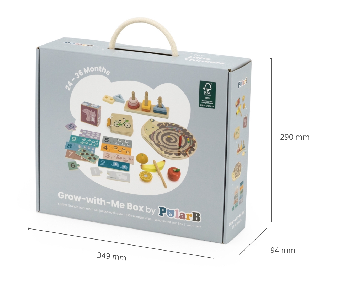 VIGA 44265 Zestaw zabawek Pudełko Box 24-36m - obrazek 2