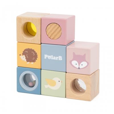VIGA 44279 Drewniane Klocki Sensoryczne PolarB - obrazek 3