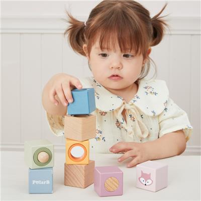 VIGA 44279 Drewniane Klocki Sensoryczne PolarB - obrazek 4