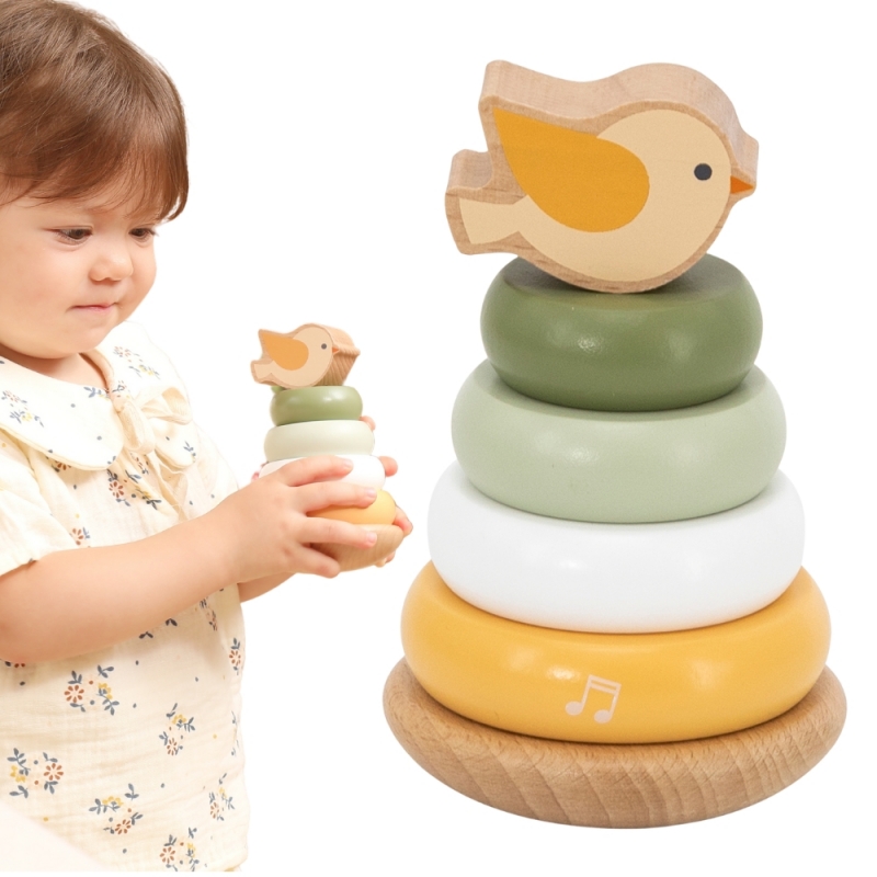 VIGA 44298 Polar Drewniana Piramidka Edukacyjna - obrazek 2